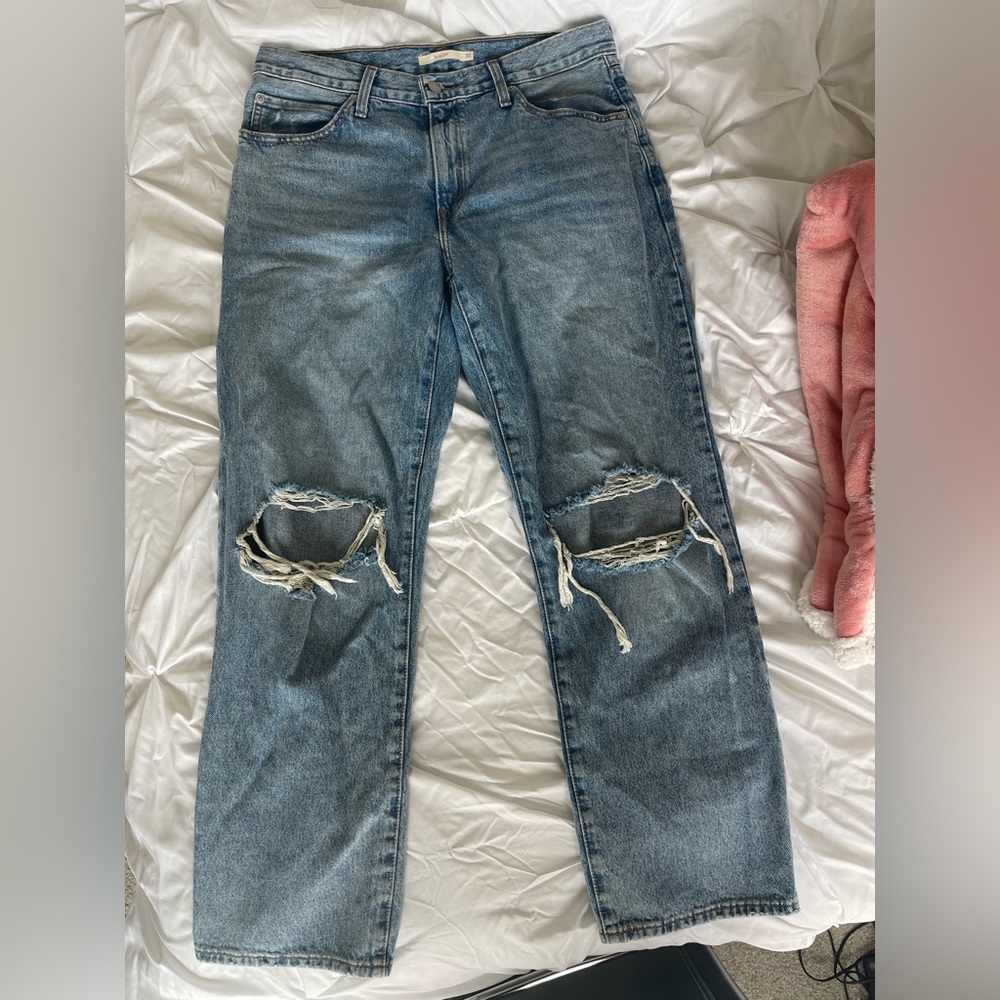 Distressed Blue LEVI Jeans